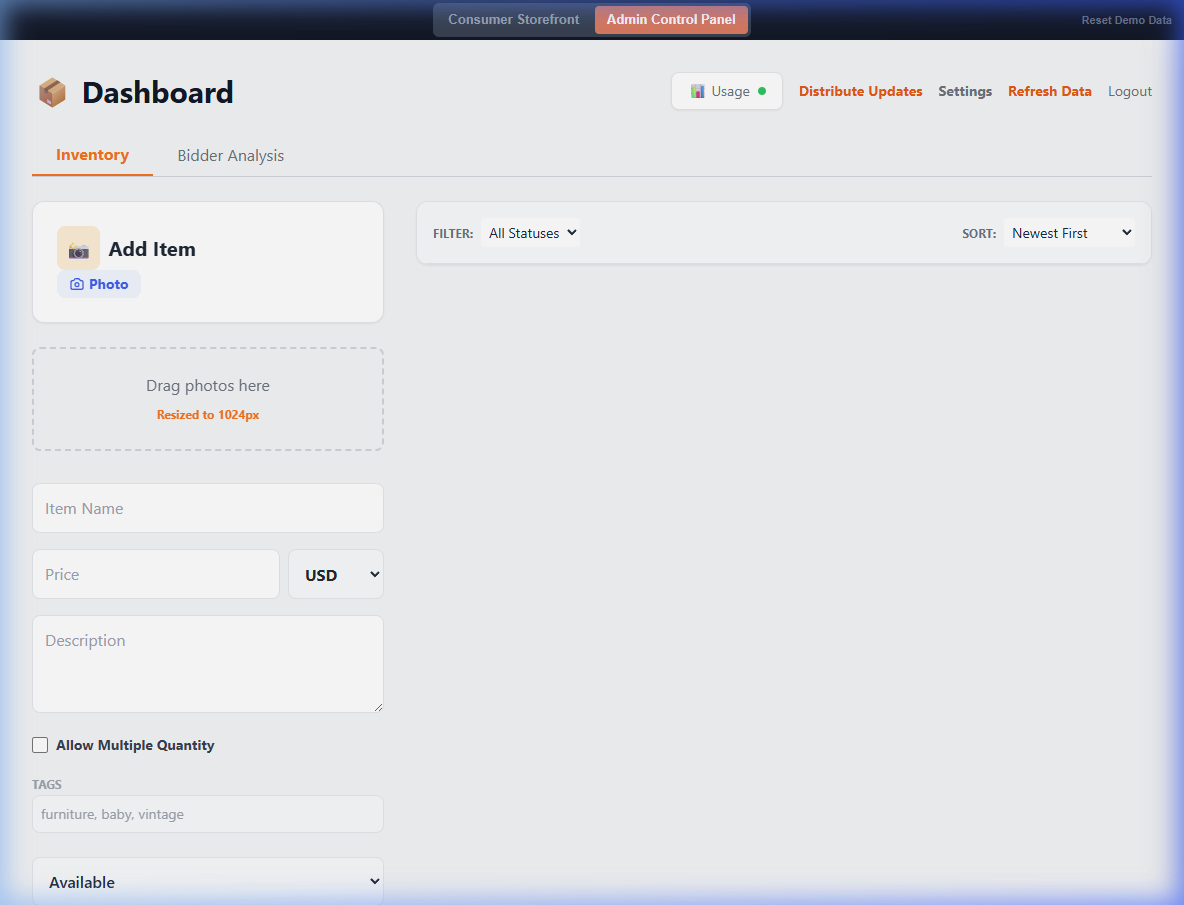 Kurb Admin Dashboard Overview
